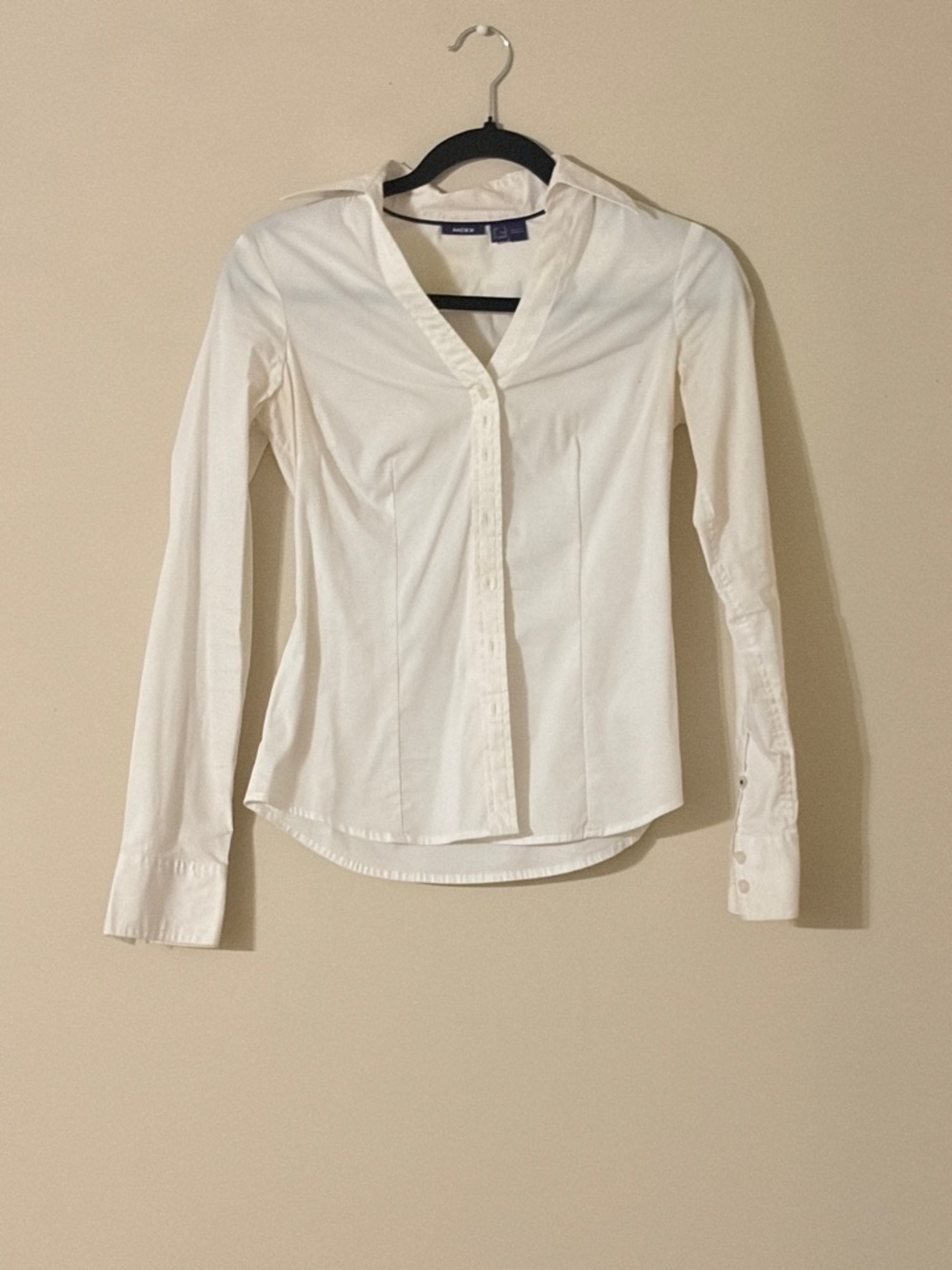 Mexx White Tailored Button-Down Blouse